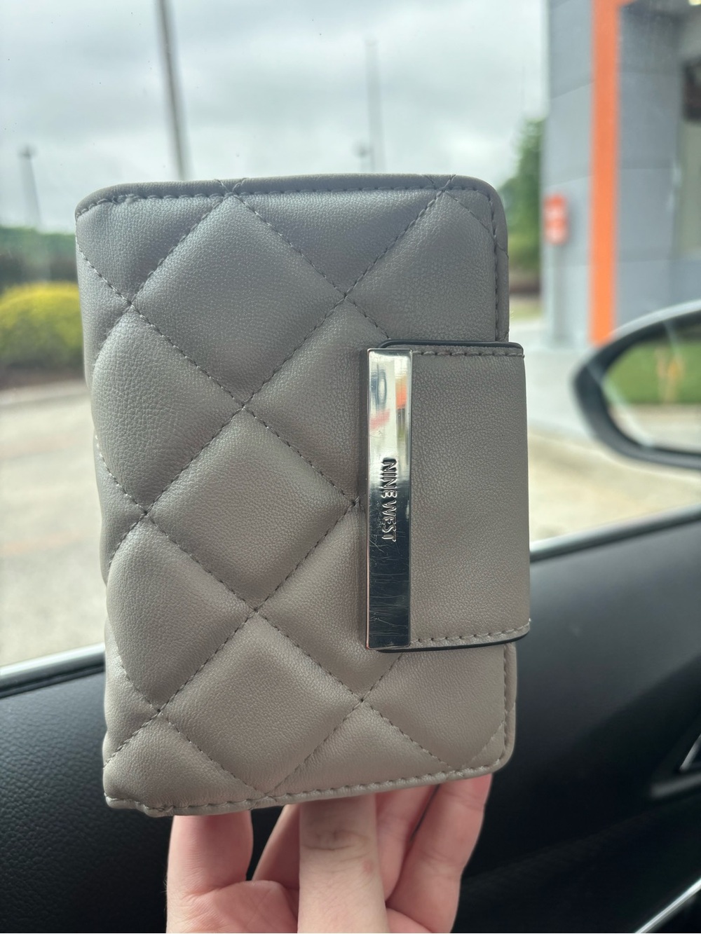 Quilted Taupe Wallet - Nine West